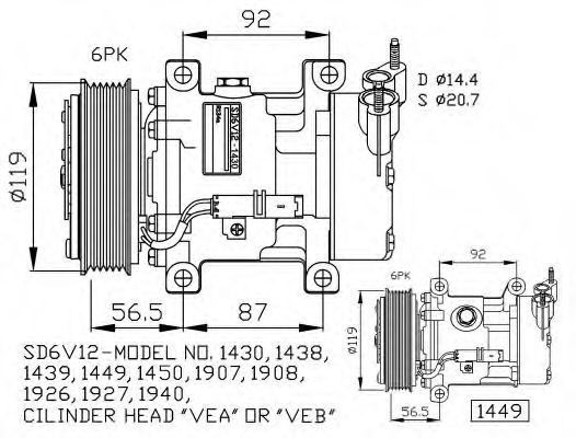 NRF 32227G Компрессор, кондиционер для CITROËN XSARA (CитроËн Ксара) NRF 32227G Компрессор, кондиционер для CITROËN XSARA (CитроËн Ксара)