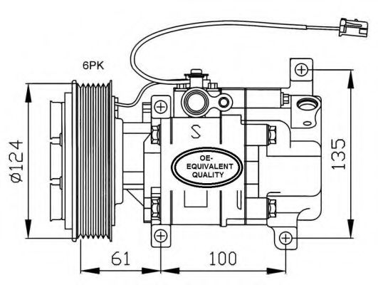 NRF 32233 Компрессор, кондиционер для MAZDA 3 (Мазда 3) NRF 32233 Компрессор, кондиционер для MAZDA 3 (Мазда 3)