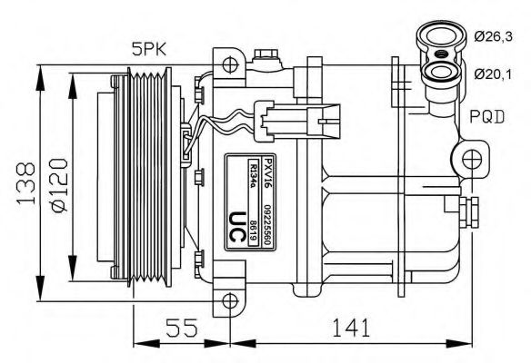 NRF 32313G Компрессор, кондиционер для OPEL VECTRA C (Опель Вектра с) NRF 32313G Компрессор, кондиционер для OPEL VECTRA C (Опель Вектра с)
