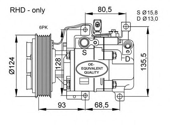 NRF 32408 Компрессор, кондиционер для MAZDA 6 (Мазда 6) NRF 32408 Компрессор, кондиционер для MAZDA 6 (Мазда 6)