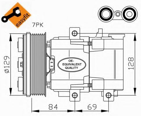 NRF 32447 Компрессор, кондиционер для FORD MONDEO (Форд Мондэо) NRF 32447 Компрессор, кондиционер для FORD MONDEO (Форд Мондэо)
