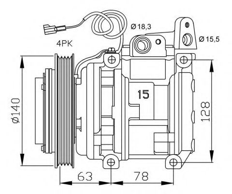 NRF 32450G Компрессор, кондиционер для KIA (Киа) NRF 32450G Компрессор, кондиционер для KIA (Киа)
