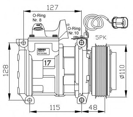 NRF 32464G Компрессор, кондиционер для BMW 7 (Бмв 7) NRF 32464G Компрессор, кондиционер для BMW 7 (Бмв 7)