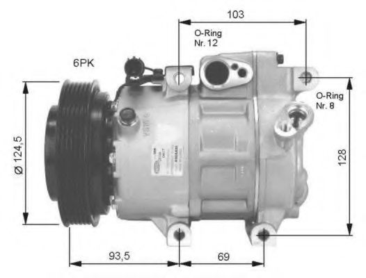 NRF 32467G Компрессор, кондиционер для KIA (Киа) NRF 32467G Компрессор, кондиционер для KIA (Киа)