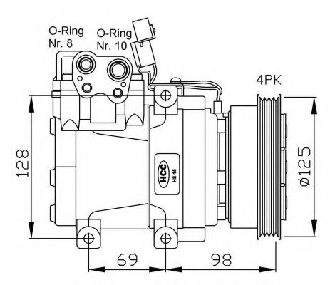 NRF 32471G Компрессор, кондиционер для HYUNDAI EXCEL (Хендай Эxcэл) NRF 32471G Компрессор, кондиционер для HYUNDAI EXCEL (Хендай Эxcэл)