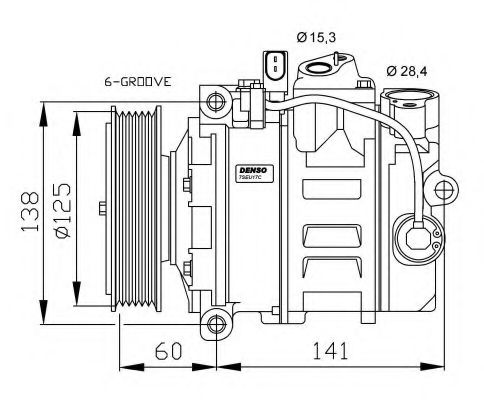 NRF 32509G Компрессор, кондиционер для AUDI Q7 (Ауди Кью 7) NRF 32509G Компрессор, кондиционер для AUDI Q7 (Ауди Кью 7)