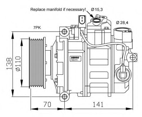 NRF 32613G Компрессор, кондиционер для AUDI Q7 (Ауди Кью 7) NRF 32613G Компрессор, кондиционер для AUDI Q7 (Ауди Кью 7)