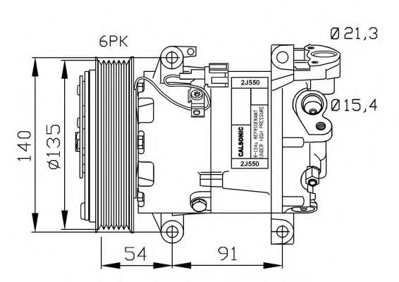NRF 32690G Компрессор, кондиционер для NISSAN PRIMERA (Ниссан Примера) NRF 32690G Компрессор, кондиционер для NISSAN PRIMERA (Ниссан Примера)