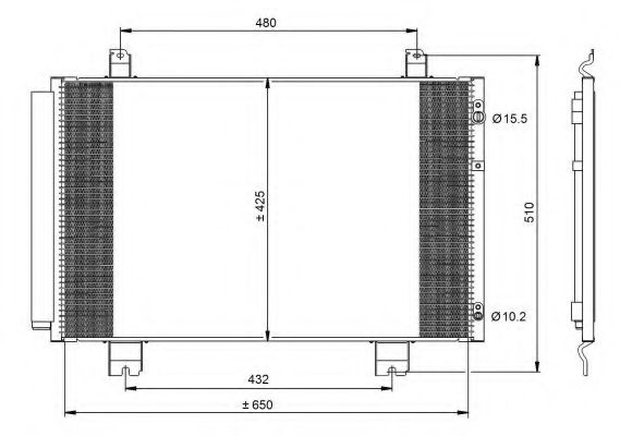 NRF 350092 Конденсатор, кондиционер для LEXUS LS (Лексус Лс) NRF 350092 Конденсатор, кондиционер для LEXUS LS (Лексус Лс)