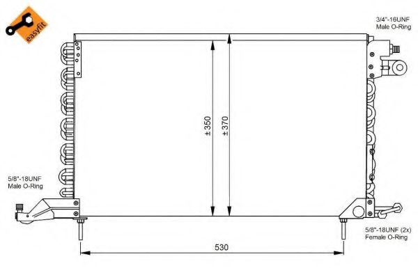 NRF 35027 Конденсатор, кондиционер для VOLKSWAGEN JETTA II (Фольксваген Жэтта 2) NRF 35027 Конденсатор, кондиционер для VOLKSWAGEN JETTA II (Фольксваген Жэтта 2)