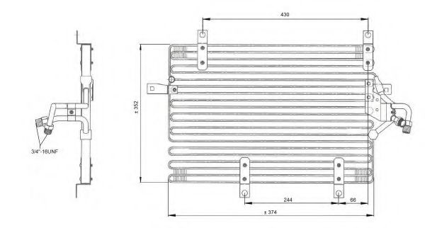NRF 35052 Конденсатор, кондиционер для FIAT TEMPRA (Фиат Тэмпра) NRF 35052 Конденсатор, кондиционер для FIAT TEMPRA (Фиат Тэмпра)