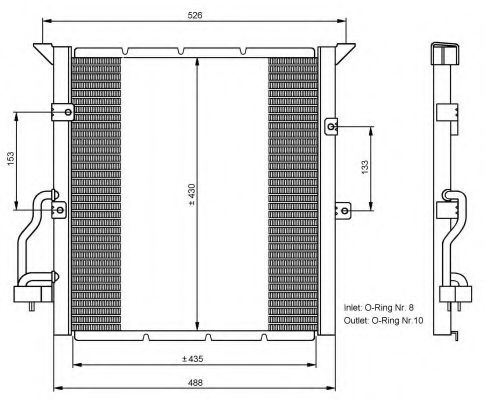 NRF 35107 Конденсатор, кондиционер для BMW 3 (Бмв 3) NRF 35107 Конденсатор, кондиционер для BMW 3 (Бмв 3)