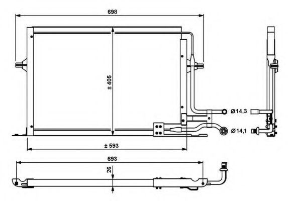 NRF 35139 Конденсатор, кондиционер для FORD MONDEO (Форд Мондэо) NRF 35139 Конденсатор, кондиционер для FORD MONDEO (Форд Мондэо)