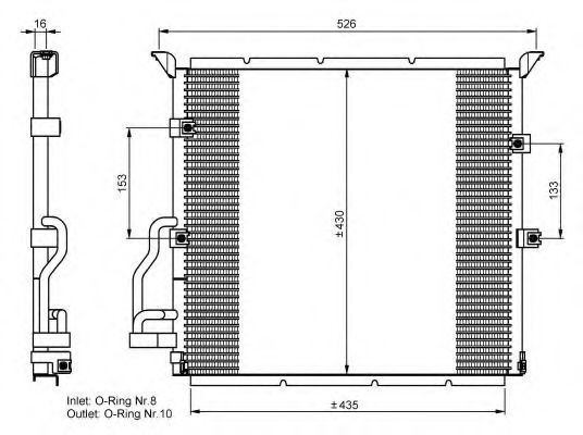 NRF 35586 Конденсатор, кондиционер для BMW 3 (Бмв 3) NRF 35586 Конденсатор, кондиционер для BMW 3 (Бмв 3)