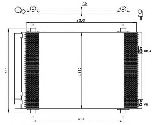 NRF 35610 Конденсатор, кондиционер для CITROëN (Cитроëн) NRF 35610 Конденсатор, кондиционер для CITROëN (Cитроëн)