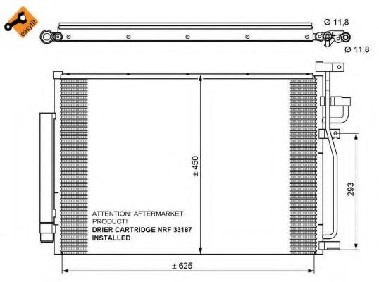 NRF 35775 Конденсатор, кондиционер для CHEVROLET CAPTIVA (Шевроле Каптива) NRF 35775 Конденсатор, кондиционер для CHEVROLET CAPTIVA (Шевроле Каптива)