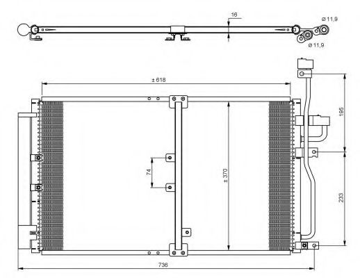 NRF 35797 Конденсатор, кондиционер для CHEVROLET CAPTIVA (Шевроле Каптива) NRF 35797 Конденсатор, кондиционер для CHEVROLET CAPTIVA (Шевроле Каптива)