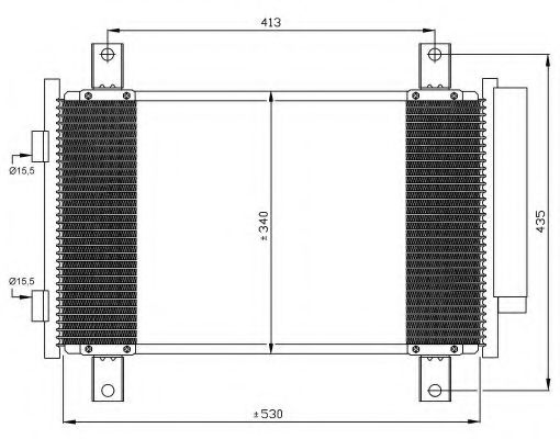 NRF 35840 Конденсатор, кондиционер для CITROëN (Cитроëн) NRF 35840 Конденсатор, кондиционер для CITROëN (Cитроëн)