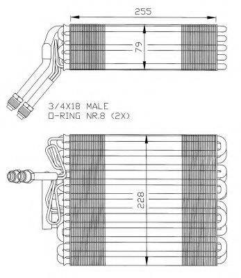 NRF 36024 Испаритель, кондиционер для VOLKSWAGEN CORSAR (Фольксваген Cорсар) NRF 36024 Испаритель, кондиционер для VOLKSWAGEN CORSAR (Фольксваген Cорсар)