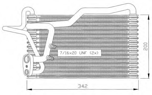 NRF 36035 Испаритель, кондиционер для AUDI 80 (Ауди 80) NRF 36035 Испаритель, кондиционер для AUDI 80 (Ауди 80)