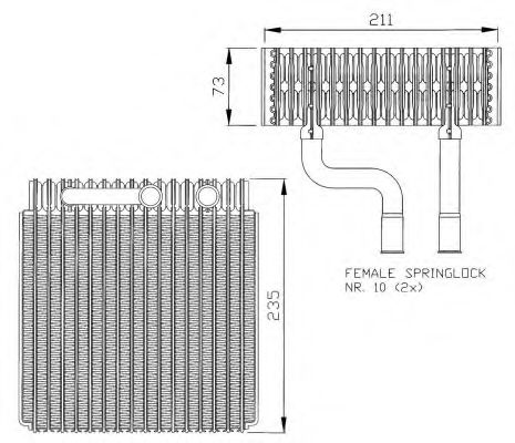 NRF 36073 Испаритель, кондиционер для FORD NEO CONNECT (Форд Нэо cоннэcт) NRF 36073 Испаритель, кондиционер для FORD NEO CONNECT (Форд Нэо cоннэcт)