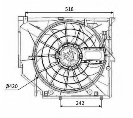 NRF 47026 Вентилятор, охлаждение двигателя для BMW (Бмв) NRF 47026 Вентилятор, охлаждение двигателя для BMW (Бмв)