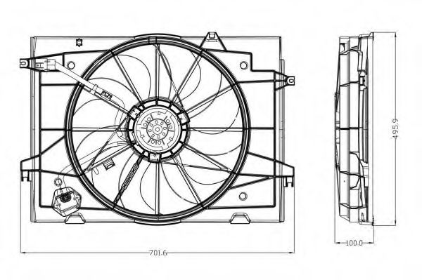 NRF 47285 Вентилятор, охлаждение двигателя для HYUNDAI TUCSON (Хендай Туксон) NRF 47285 Вентилятор, охлаждение двигателя для HYUNDAI TUCSON (Хендай Туксон)