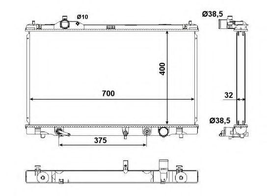 NRF 50137 Радиатор, охлаждение двигателя для LEXUS IS II (Лексус Ис 2) NRF 50137 Радиатор, охлаждение двигателя для LEXUS IS II (Лексус Ис 2)