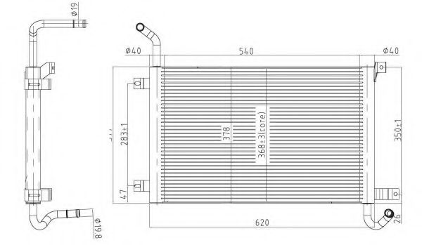 NRF 50145 Радиатор, охлаждение двигателя для LAND ROVER RANGE ROVER SPORT (Ленд ровер/лэнд ровер Рангэ ровер спорт) NRF 50145 Радиатор, охлаждение двигателя для LAND ROVER RANGE ROVER SPORT (Ленд ровер/лэнд ровер Рангэ ровер спорт)