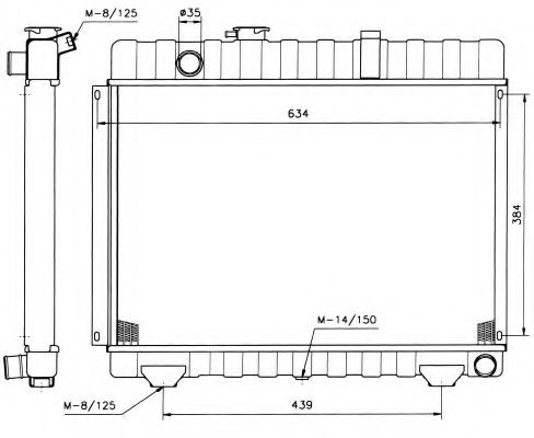 NRF 504236 Радиатор, охлаждение двигателя для MERCEDESBENZ (Мерседес бенц) NRF 504236 Радиатор, охлаждение двигателя для MERCEDESBENZ (Мерседес бенц)