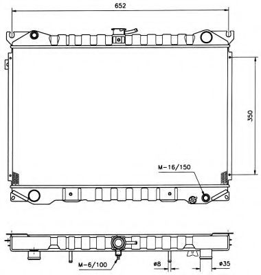 NRF 516840 Радиатор, охлаждение двигателя для NISSAN (Ниссан) NRF 516840 Радиатор, охлаждение двигателя для NISSAN (Ниссан)
