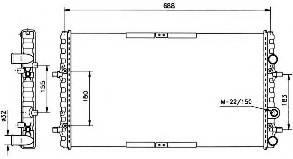 NRF 52160 Радиатор, охлаждение двигателя для SEAT IBIZA III (Сеат Ибица 3) NRF 52160 Радиатор, охлаждение двигателя для SEAT IBIZA III (Сеат Ибица 3)