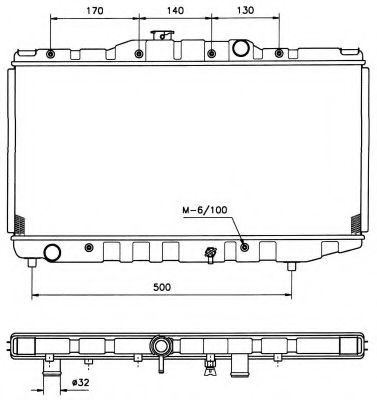NRF 526711 Радиатор, охлаждение двигателя для TOYOTA COROLLA FX (Тойота/тоета Cоролла инфинити фх) NRF 526711 Радиатор, охлаждение двигателя для TOYOTA COROLLA FX (Тойота/тоета Cоролла инфинити фх)