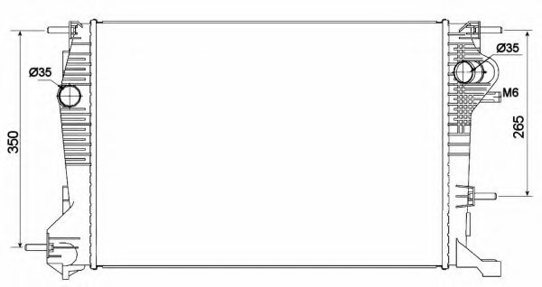 NRF 53136 Радиатор, охлаждение двигателя для RENAULT GRAN III (Рено Гран 3) NRF 53136 Радиатор, охлаждение двигателя для RENAULT GRAN III (Рено Гран 3)