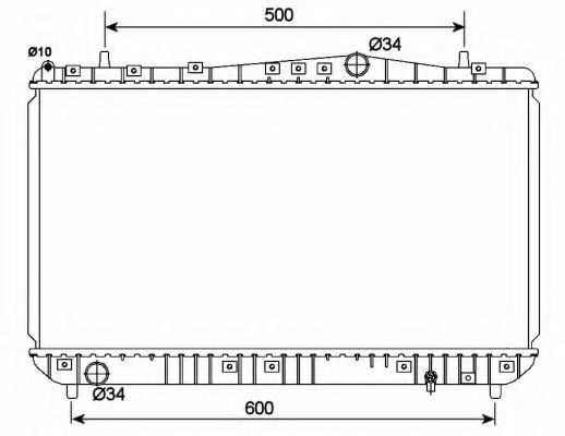 NRF 53150 Радиатор, охлаждение двигателя для CHEVROLET LACETTI (Шевроле Лачетти) NRF 53150 Радиатор, охлаждение двигателя для CHEVROLET LACETTI (Шевроле Лачетти)