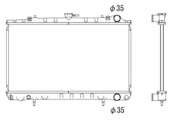 NRF 53271 Радиатор, охлаждение двигателя 