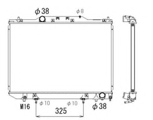 NRF 53319 Радиатор, охлаждение двигателя 