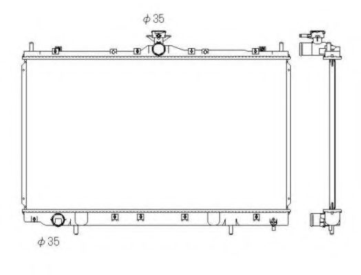 NRF 53431 Радиатор, охлаждение двигателя 