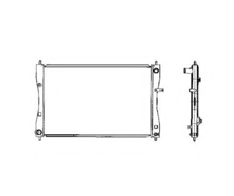 NRF 53463 Радиатор, охлаждение двигателя 