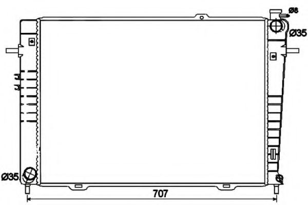 NRF 53497 Радиатор, охлаждение двигателя 