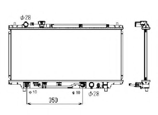 NRF 53519 Радиатор, охлаждение двигателя 