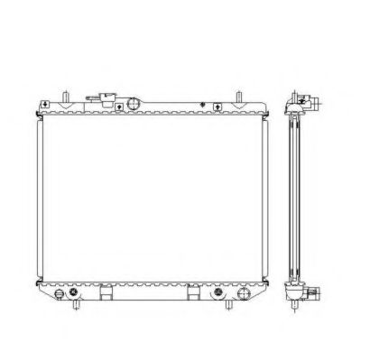 NRF 53537 Радиатор, охлаждение двигателя 