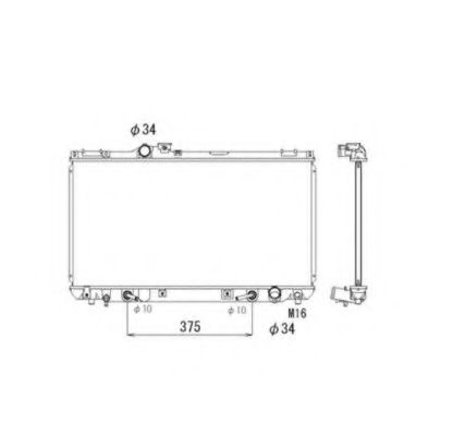 NRF 53586 Радиатор, охлаждение двигателя 
