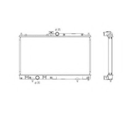 NRF 53591 Радиатор, охлаждение двигателя 