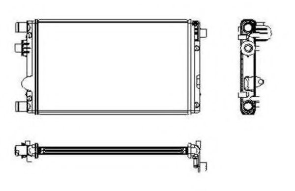 NRF 53602 Радиатор, охлаждение двигателя 