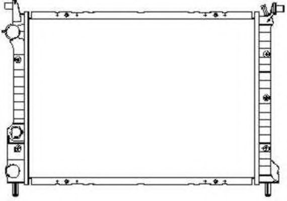NRF 53608 Радиатор, охлаждение двигателя 