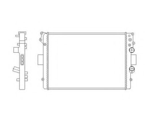NRF 53613 Радиатор, охлаждение двигателя 