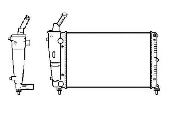 NRF 53619 Радиатор, охлаждение двигателя 