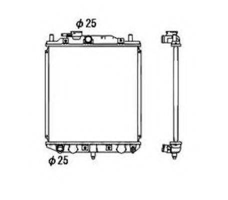 NRF 53673 Радиатор, охлаждение двигателя 