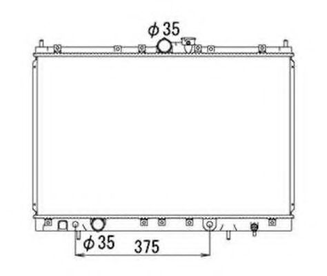 NRF 53690 Радиатор, охлаждение двигателя 